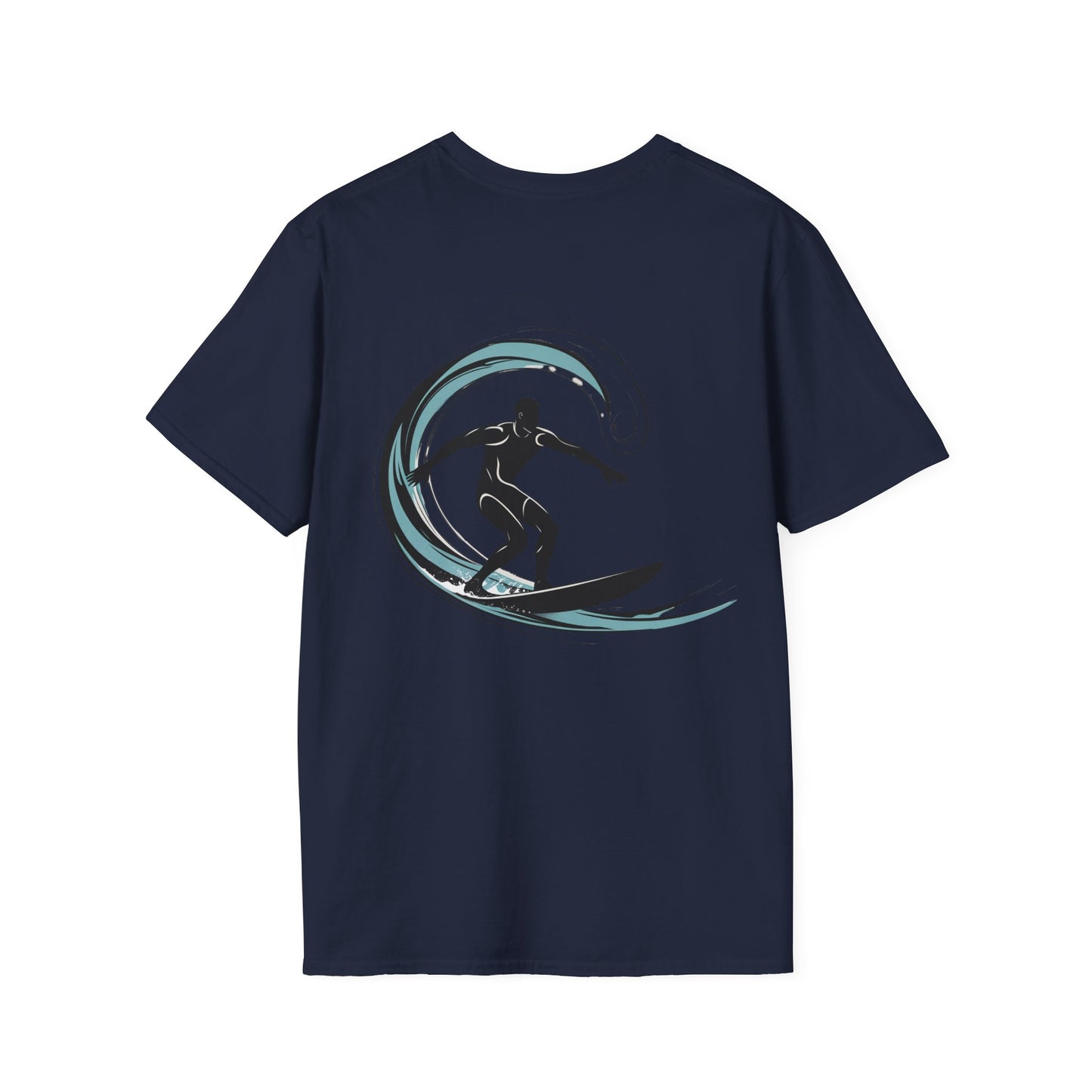 Surf Wave T-Shirt — Silhouette Surfer Graphic Tee