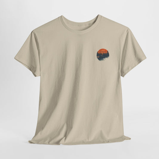 Vintage Forest Drive T-Shirt — Retro Sunset Car Tee