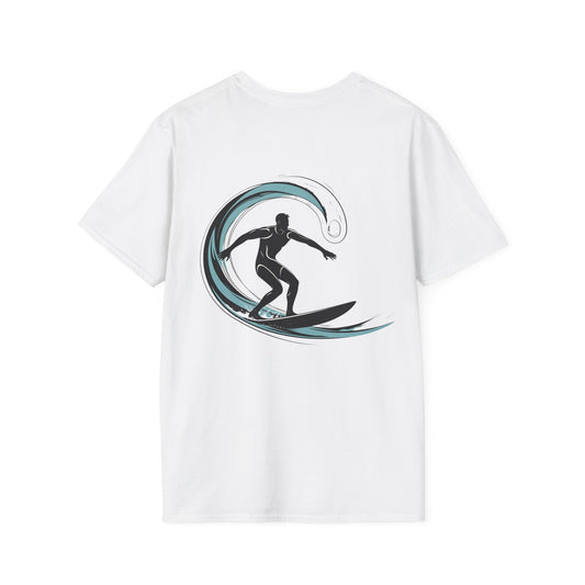 Surf Wave T-Shirt — Silhouette Surfer Graphic Tee