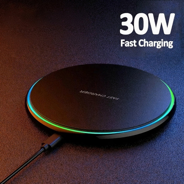 30W Wireless Fast Charging Pad